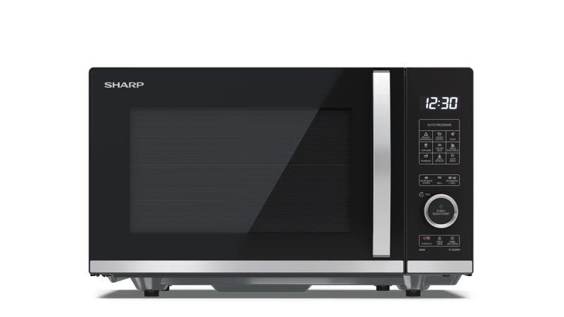 Sharp YC-QG204AE-B Microonde con Grill 20L 800W Nero Display LCD Controllo Touch