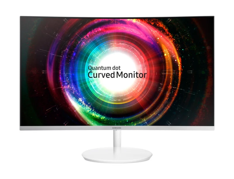 Samsung Monitor 27" Curvo Quad HD VA Bianco - Display LED con Quantum Dot