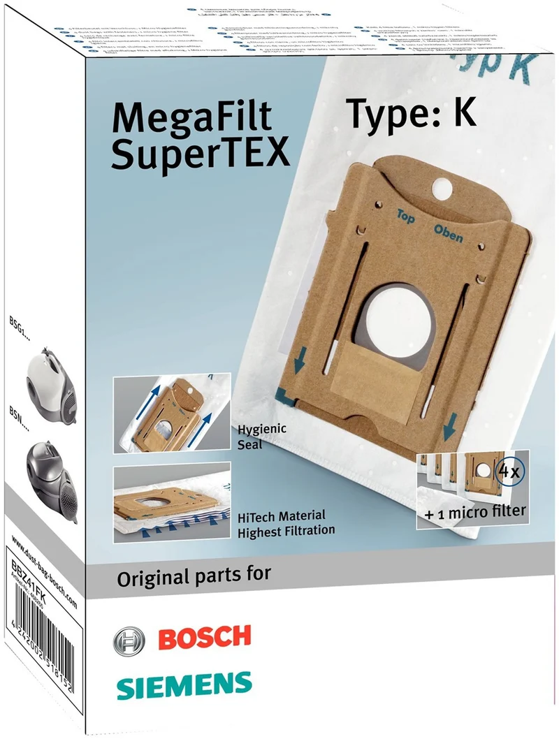 Bosch BBZ41FK Sacchetti per aspirapolvere Bosch