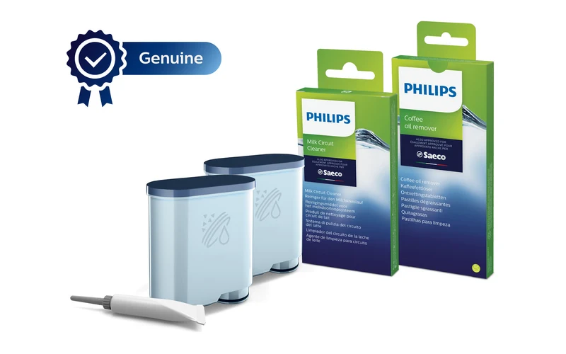 Philips Kit Manutenzione CA6707/10 per Macchine Caffè - AquaClean e Pastiglie Pulizia