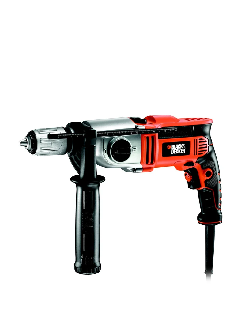 BLACK+DECKER Trapano a percussione 1100W 2 velocità meccaniche KR1102K