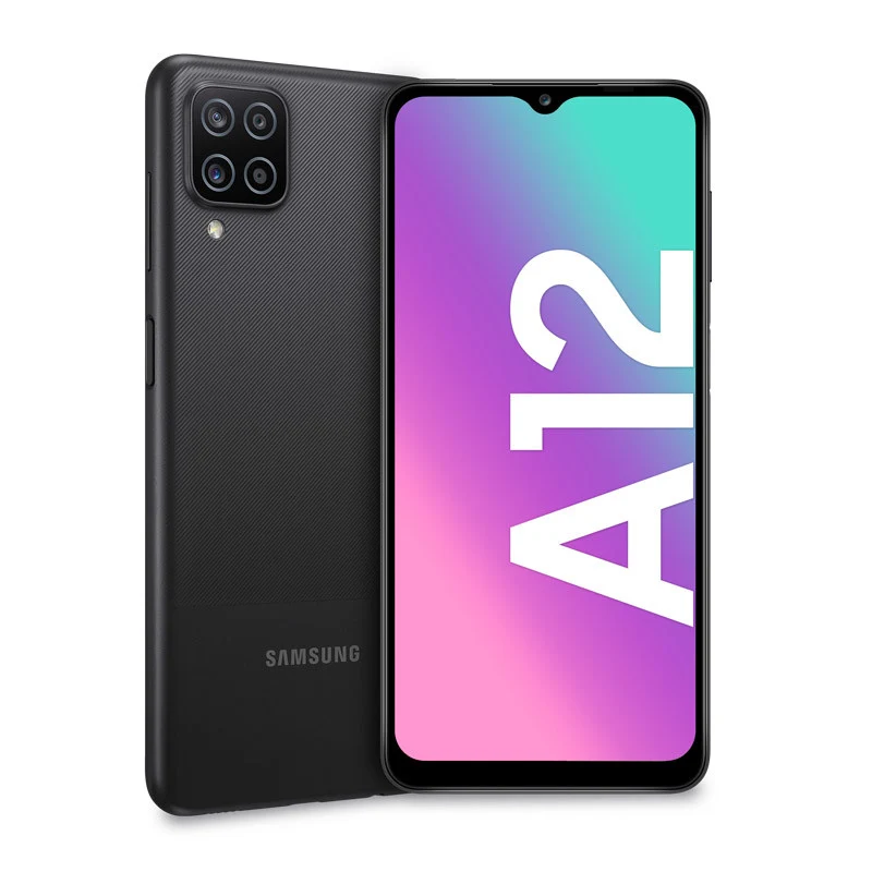 Samsung Galaxy A12 Smartphone 6.5" 64GB 4GB RAM 5000mAh Dual SIM 4G Nero SM-A127FZKVEUE