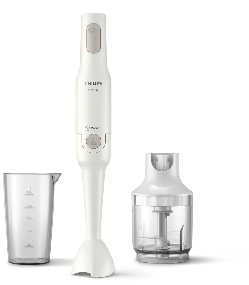 Philips Daily Collection frullatore ad immersione ProMix 650W bianco acciaio inox