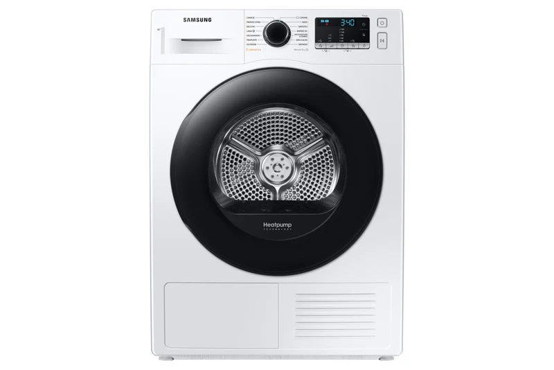 Samsung DV90TA240AE Asciugatrice 9kg A+++ Pompa di Calore Carica Frontale Bianco