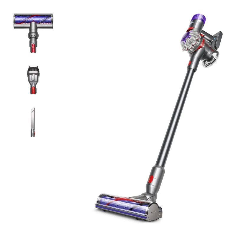 Dyson V8 Aspirapolvere a Bastone 2in1 Senza Sacchetto Ciclonico Nichel Argento 40min