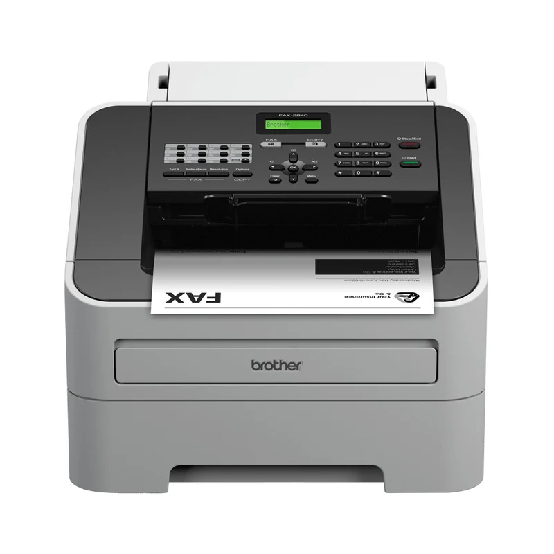 Brother FAX-2840 Fax Laser Nero e Grigio, Velocità 33.6 Kbit/s, Copia 20 ppm