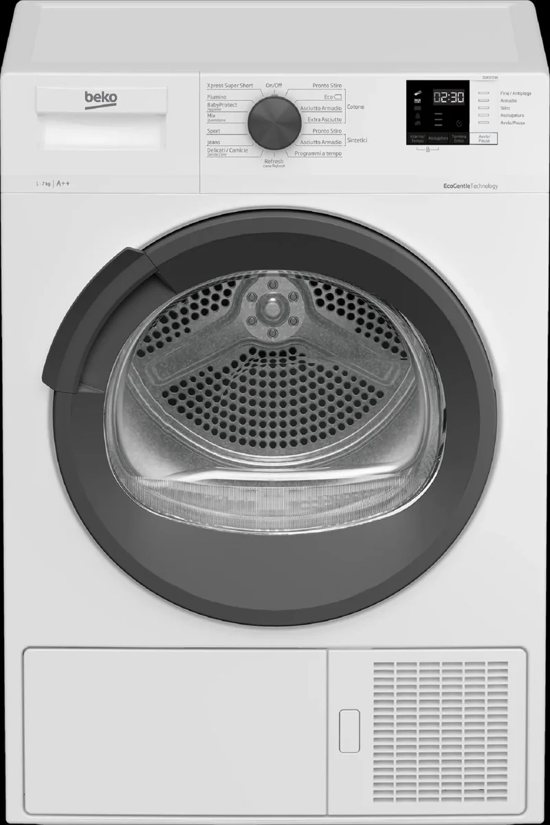 Beko EDRS723A Asciugatrice 7 kg a Pompa di Calore Classe A++ Elettrodomestici