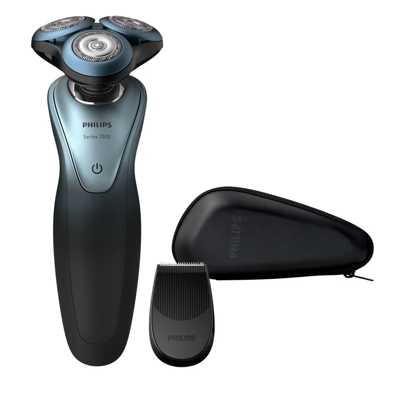 Philips Rasoio Elettrico S7940/16 Wet & Dry Rotazione Wireless Nero 3 Testine