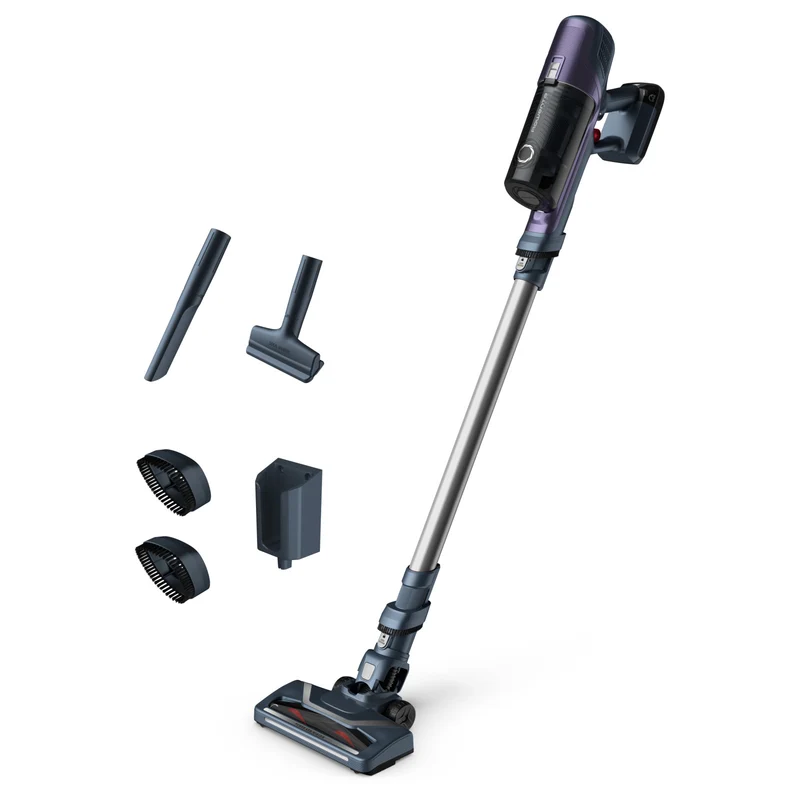 Rowenta RH6837 Aspirapolvere a Bastone 2in1 Senza Sacchetto 18V 45min Viola Grigio