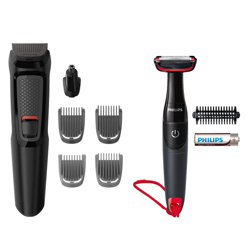 Philips Multigroom Serie 3000 MG3710/85 Regolabarba 6in1 Ricaricabile Nero 60min