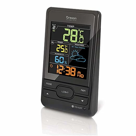 Oregon Scientific BAR206SX Stazione Meteo Digitale Wireless Nero con Display LCD