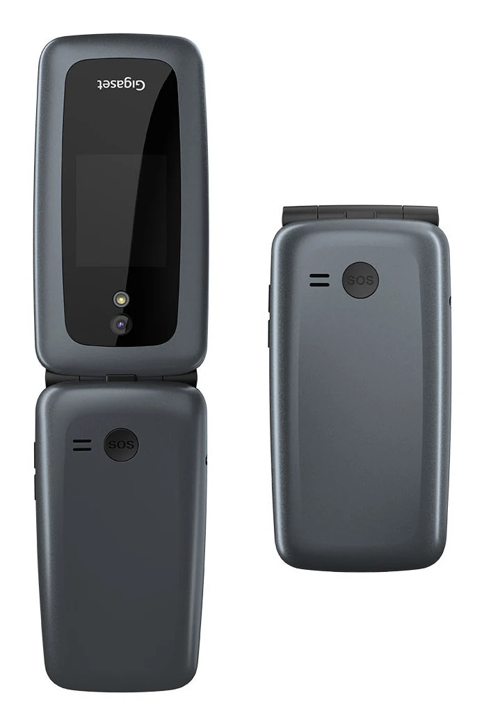 Gigaset GL7 Telefono Cellulare per Anziani 4G Doppia SIM Clamshell Grigio 2.8" 2MP