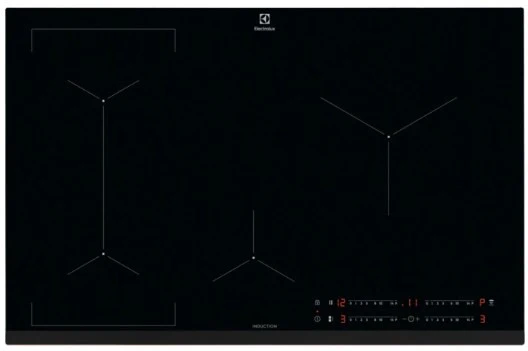 Electrolux LIL83443 Piano Cottura Induzione 80cm 4 Fornelli da Incasso Nero
