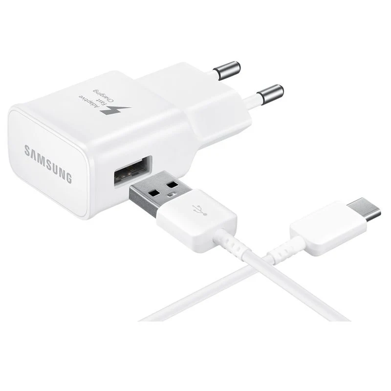 Samsung EP-TA20 Caricatore USB Universale Bianco 2000mA Interno con Cavo Tipo-C