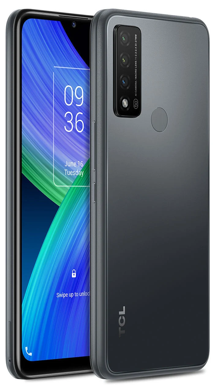 TCL 20R 5G Smartphone Android 11 64GB 6,52 pollici HD+ Nero