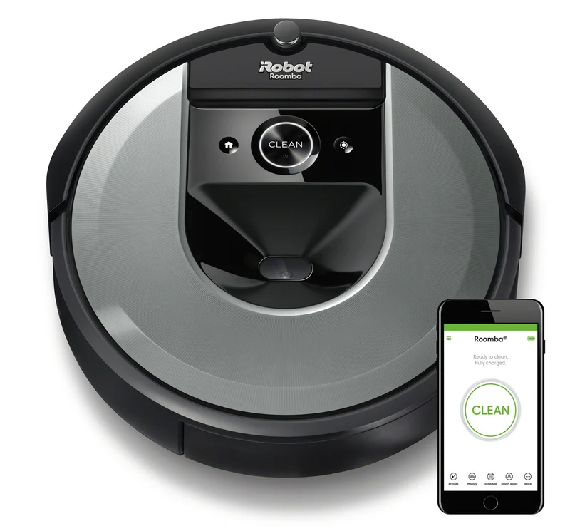 iRobot Roomba i7 Robot Aspirapolvere Nero Senza Sacchetto AeroForce 75min Litio