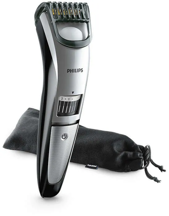 Philips Regolabarba Serie 3000 QT4018/15 20 Lunghezze Lama Titanio Nero/Argento