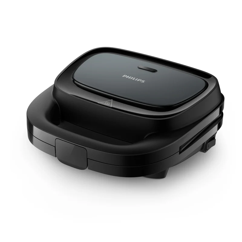 Philips Tostapane HD2330/90 Nero 750W con Piastre Antiaderenti