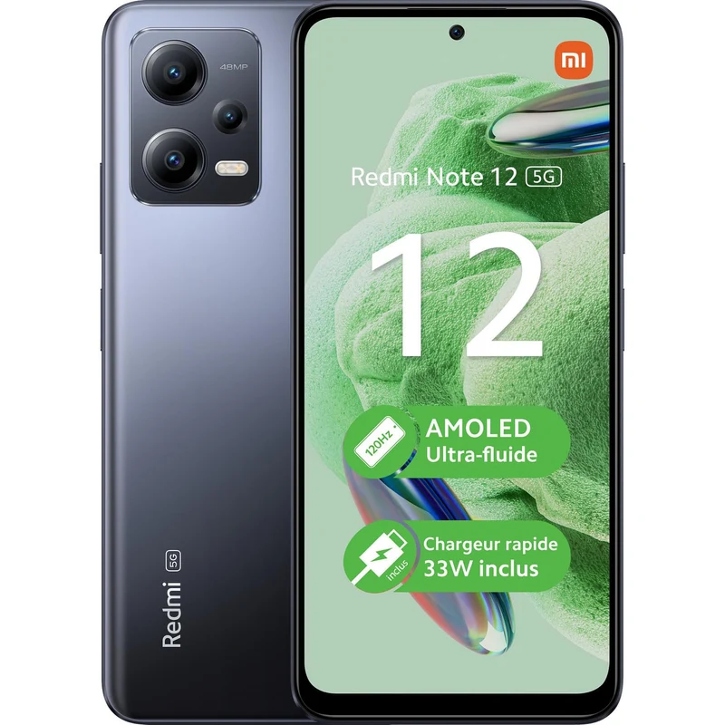 Xiaomi Redmi Note 12 5G 128GB Dual SIM Smartphone 6,67 pollici Grigio