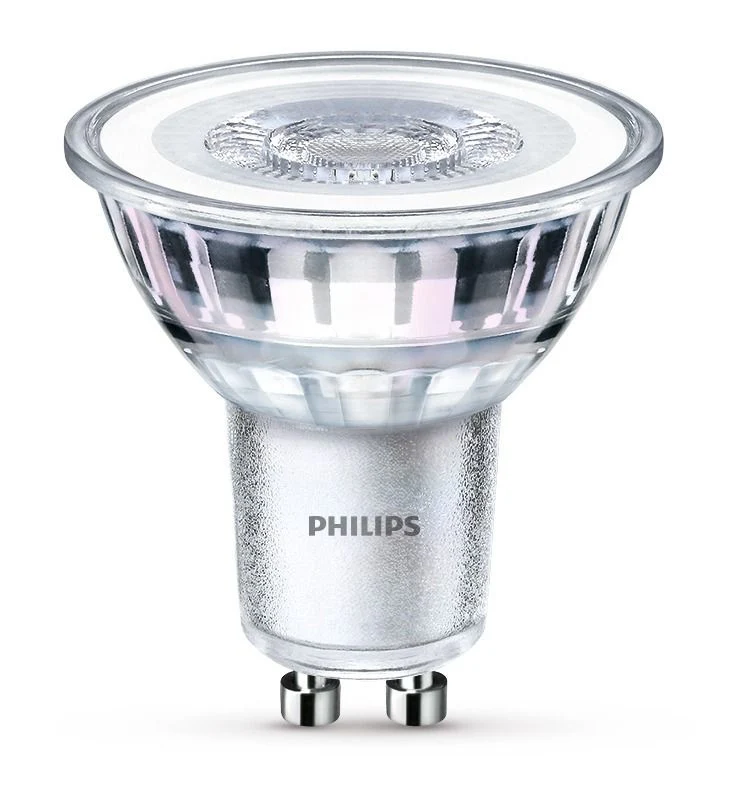 Philips Faretto LED GU10 50W equivalente Bianco caldo 2700K 36° Risparmio energetico