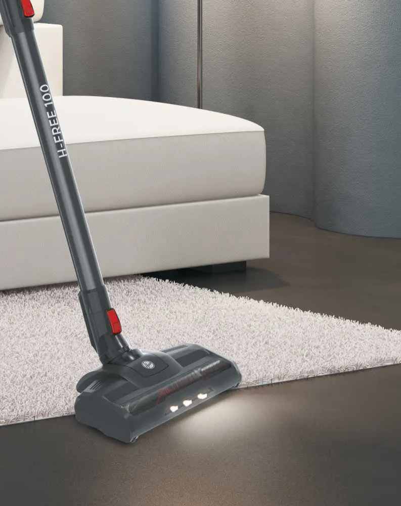 Hoover H-FREE 100 Aspirapolvere Senza Filo Rosso Argento 40min Autonomia 0,9L