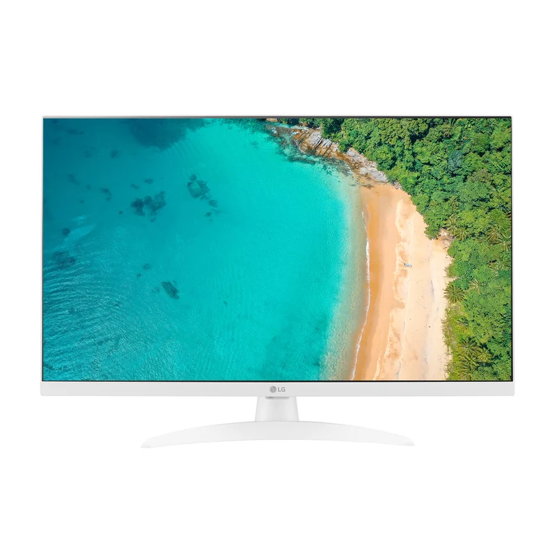 LG Monitor TV 27TQ615S 27" Full HD Smart WebOS 22 Bianco Wi-Fi Bluetooth 2 HDMI