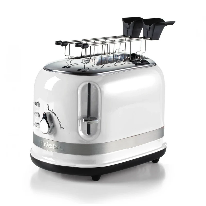 Ariete 149 Tostapane 2 Fette 6 Livelli di Doratura Bianco 815W con Scongelamento