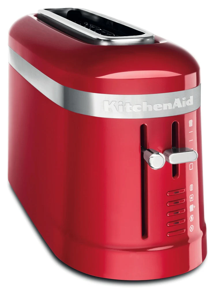 KitchenAid 5KMT3115EER Tostapane 2 Fette Rosso 900W Slot Lungo Scongelamento