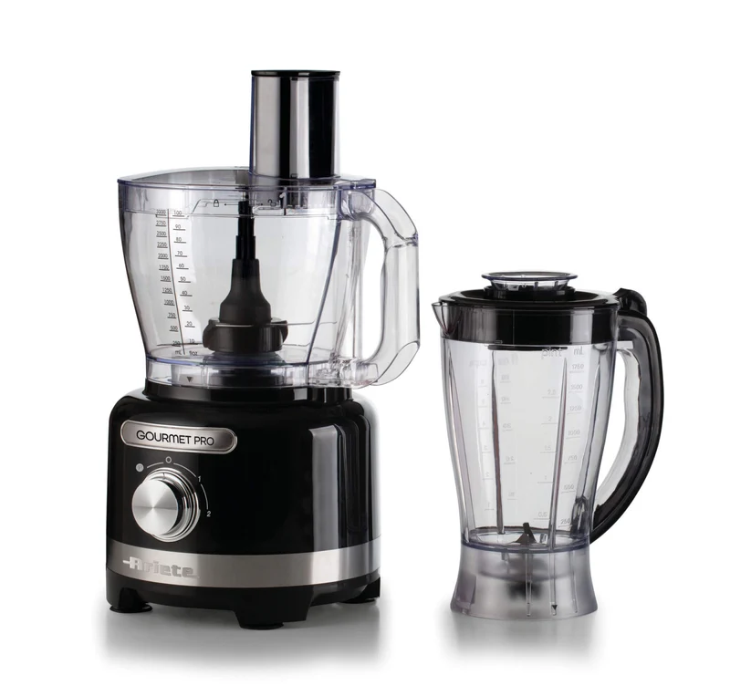 Ariete Robot da Cucina Gourmet Pro Moderna 1782 Nero 3L con Frullatore 2L 1000W