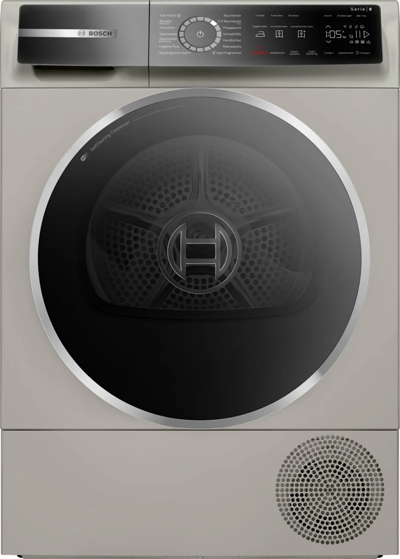 Bosch Serie 8 WQB246CX0 Asciugatrice 9kg A+++ Pompa di calore Caricamento frontale