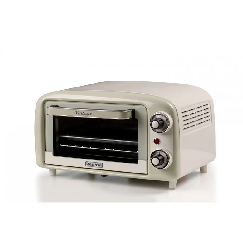 Ariete Forno Elettrico Vintage 3919 Beige 800W 10L con Doppio Vetro