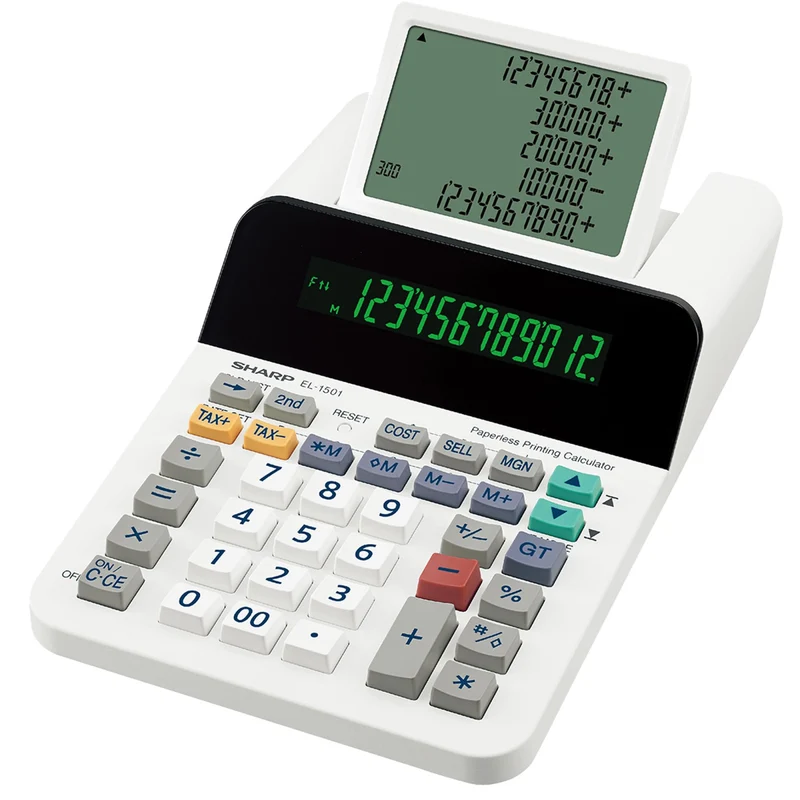 Sharp EL-1501 Calcolatrice da tavolo LCD 12 cifre 5 righe bianco