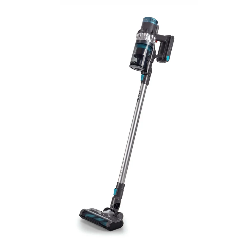 Ariete 2704 Scopa Elettrica Senza Filo 22V Litio 2-in-1 Blu con Pannello Digitale
