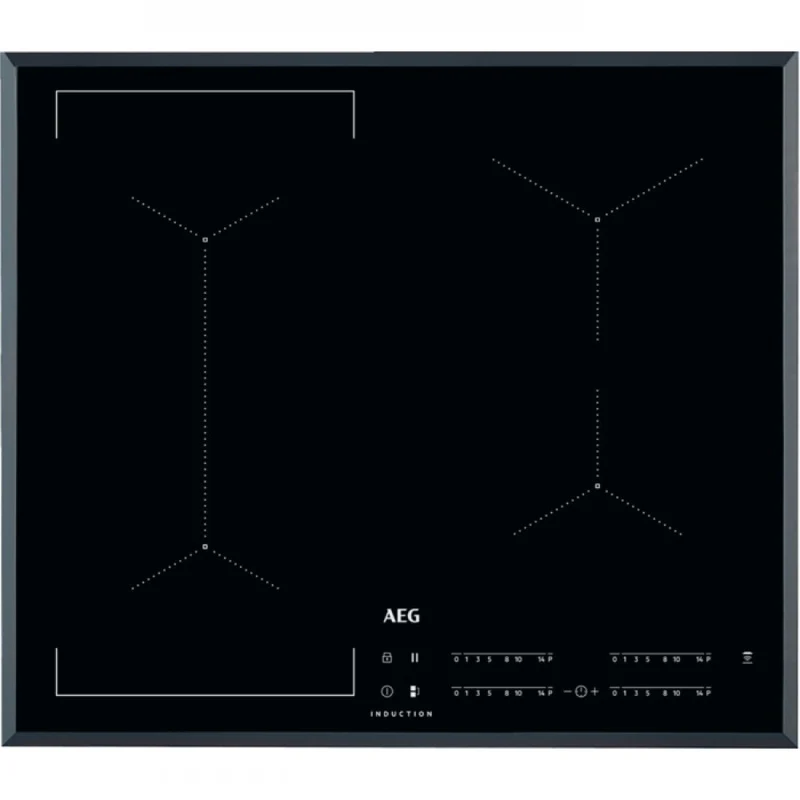 AEG Piano Cottura Induzione 60 cm 4 Zone Semifilo IKB64303FB