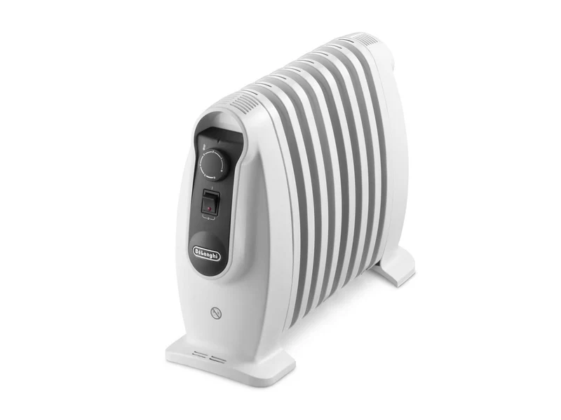 De'Longhi TRNS0808M Riscaldatore Elettrico a Olio 800W Bianco Portatile per 25 m²