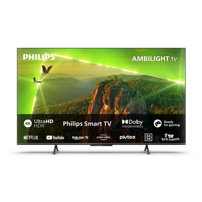 Philips Smart TV 43" 4K Ambilight 8118 con Dolby Vision e Atmos