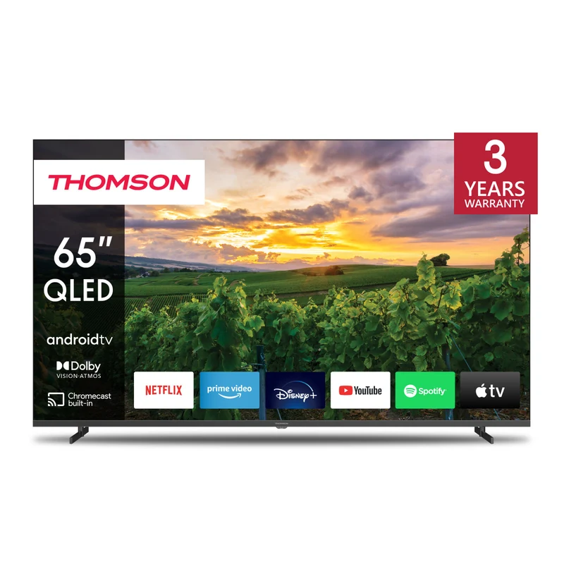 Thomson 65QA2S13 Smart TV 65" QLED 4K Ultra HD Android TV 11 Wi-Fi Grigio
