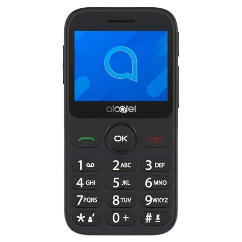 Alcatel 2020X Telefono Cellulare Display 2.4" Tasti Grandi SOS Argento Metallico