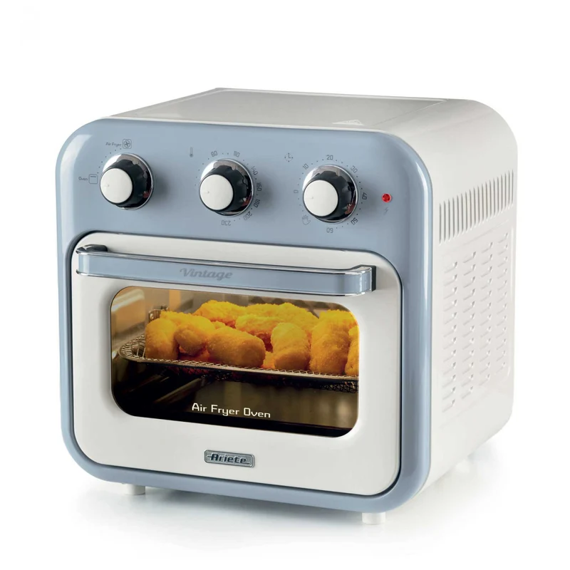 Ariete 4632 Friggitrice ad Aria e Forno 16L 1400W Celeste Vintage 2in1
