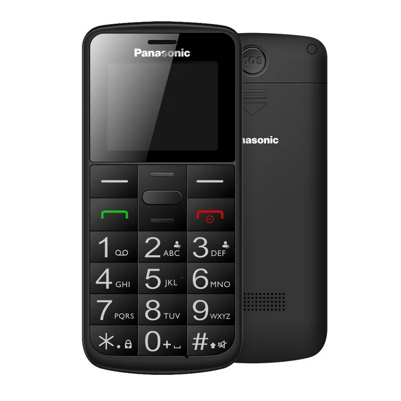 Panasonic KX-TU110EXB Cellulare per Anziani Nero Doppia SIM Display 1.77" Tasti Grandi