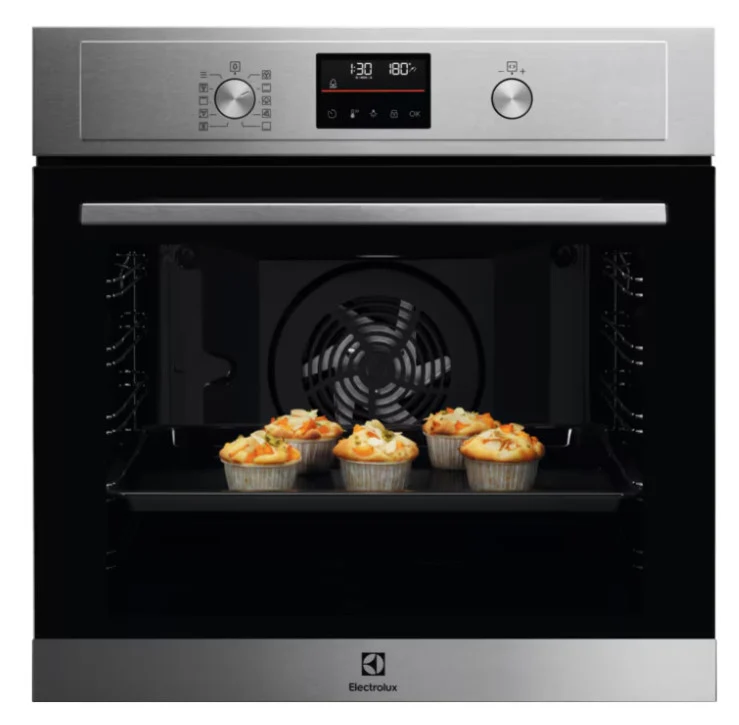 Electrolux EOD4P46TX Forno Elettrico da Incasso 72L Nero e Acciaio Inox Pirolitico