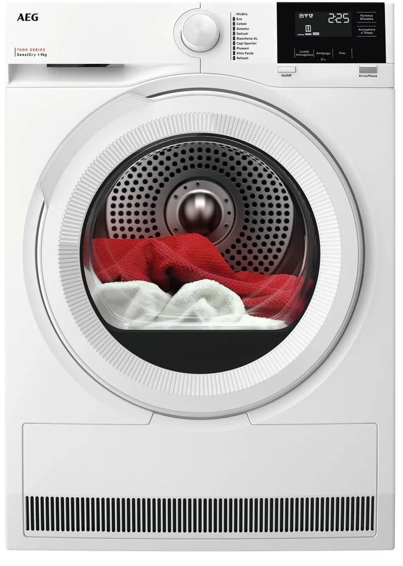AEG Asciugatrice Serie 7000 TR7G93W 9kg Pompa di Calore A+++ Bianco