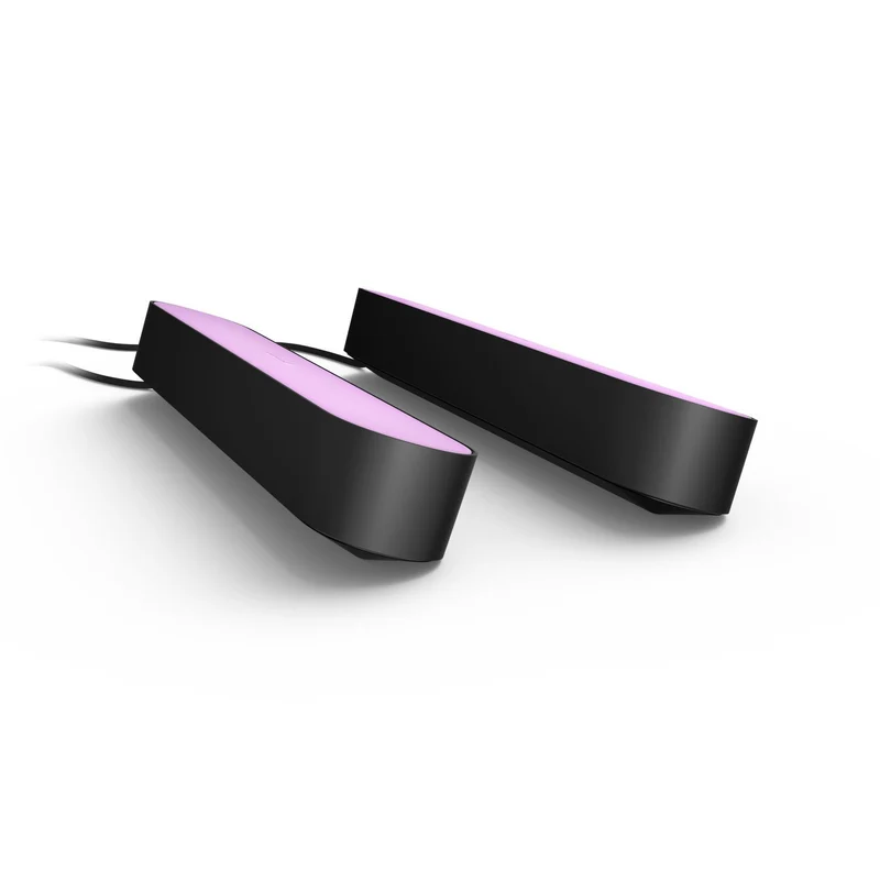 Philips Hue Play Kit Base 2 pezzi Lampada LED Smart Dimmerabile Nero White e Color