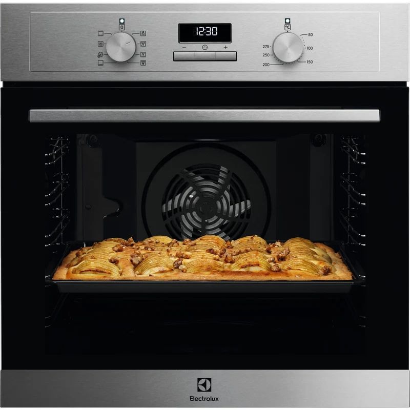 Electrolux EOH3H04X Forno Elettrico da Incasso 72L Multifunzione Nero e Inox A+