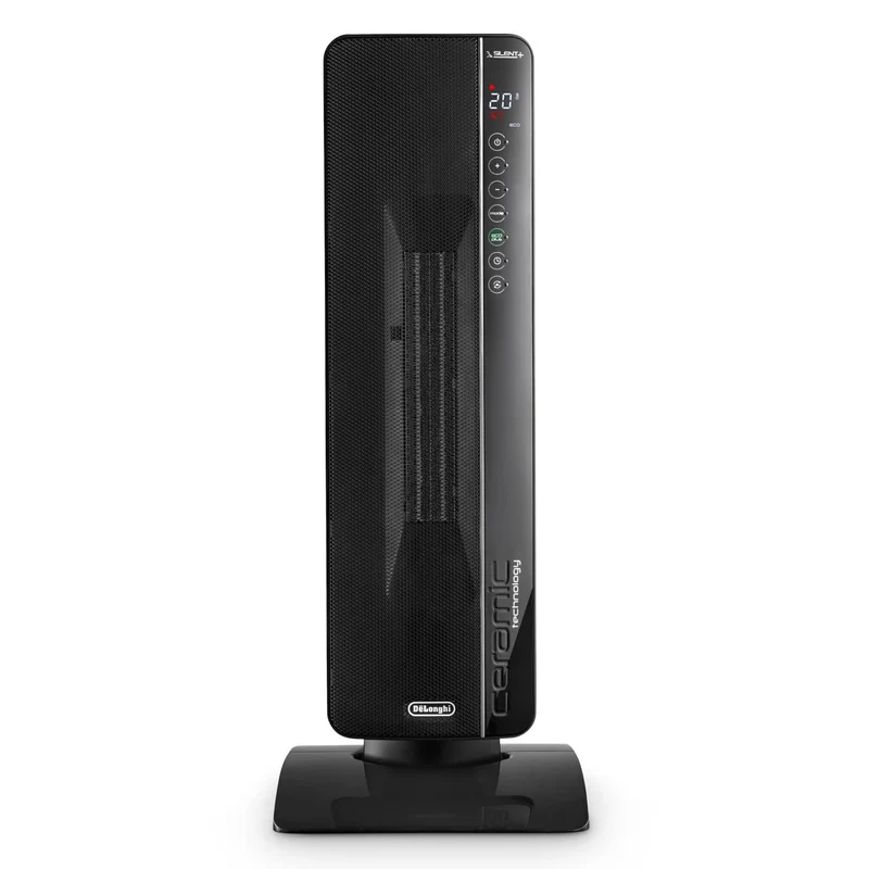De'Longhi TCH8993ER.BC Termoventilatore Torre Ceramico 2400W 3 Potenze Nero