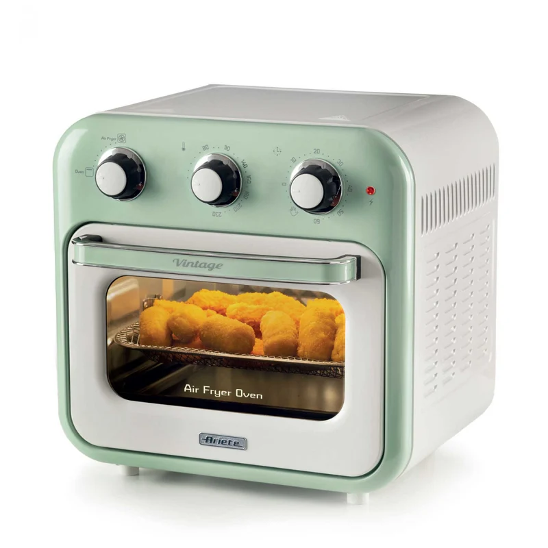 Ariete Friggitrice ad Aria e Forno 4632/04 Vintage Verde 16L 1400W 2in1