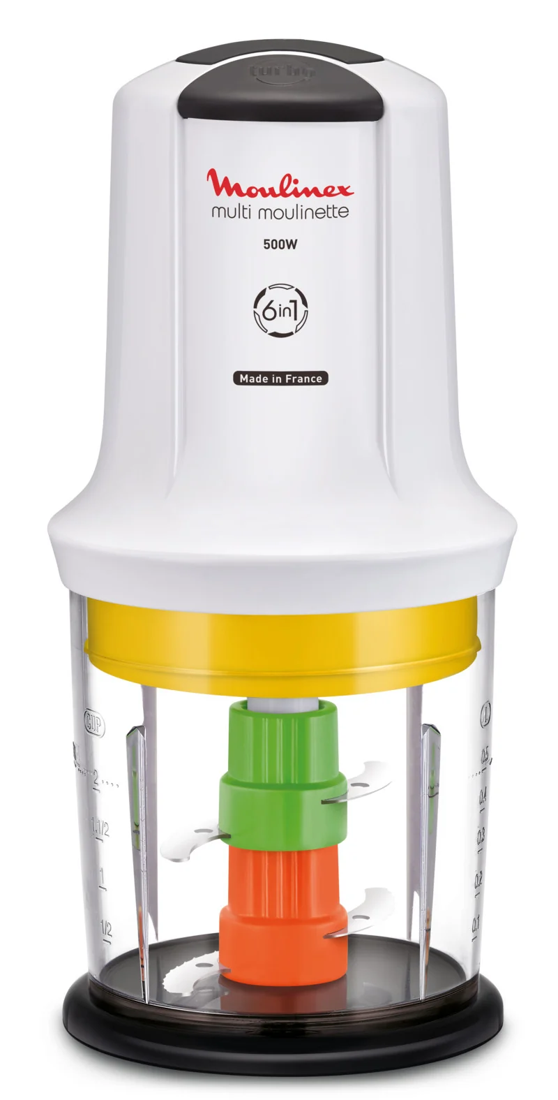 Moulinex Tritatutto AT7231 La Moulinette 6 in 1 Bianco 0,5L 500W 2 Velocità