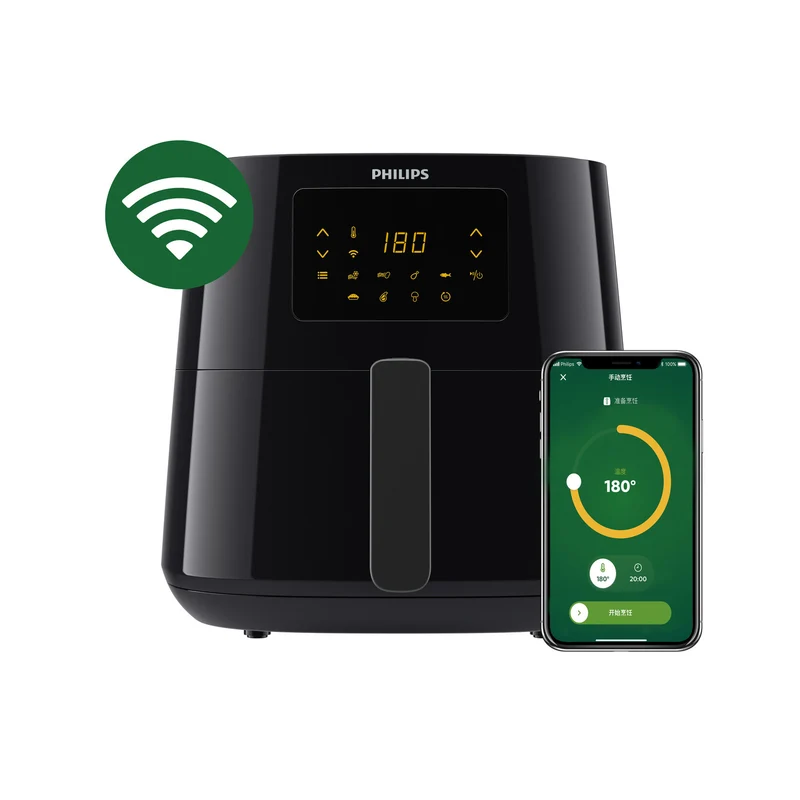 Philips Essential 3000 XL HD9280/70 Friggitrice ad Aria 6,2L 14-in-1 con App Ricette