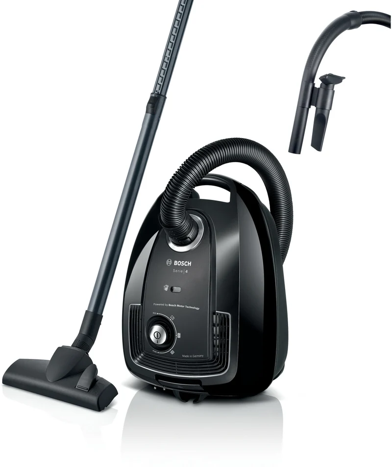 Bosch Serie 4 BGB38BA1 Aspirapolvere a Traino 600W Sacchetto 4L Nero Filtro HEPA