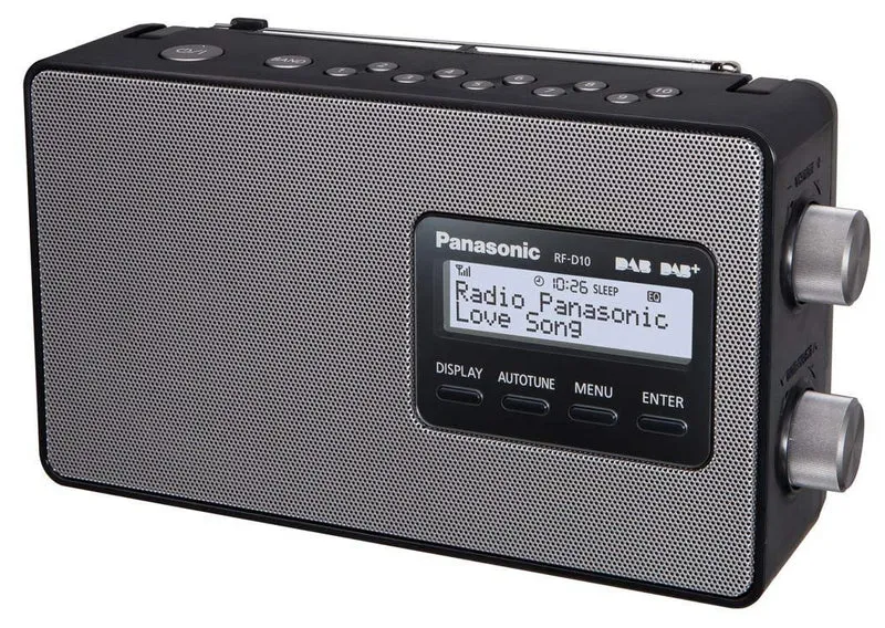 Panasonic RF-D10EG-K Radio Digitale Portatile DAB/DAB+/FM Nero con Display LCD